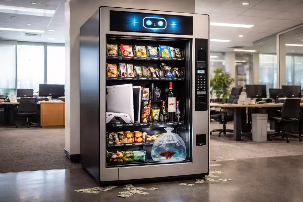 Компания Anthropic использует свой новый ИИ для управления торговым автоматом. Всего за три недели он понес убытки на 1000 долларов (и одна живая рыба)