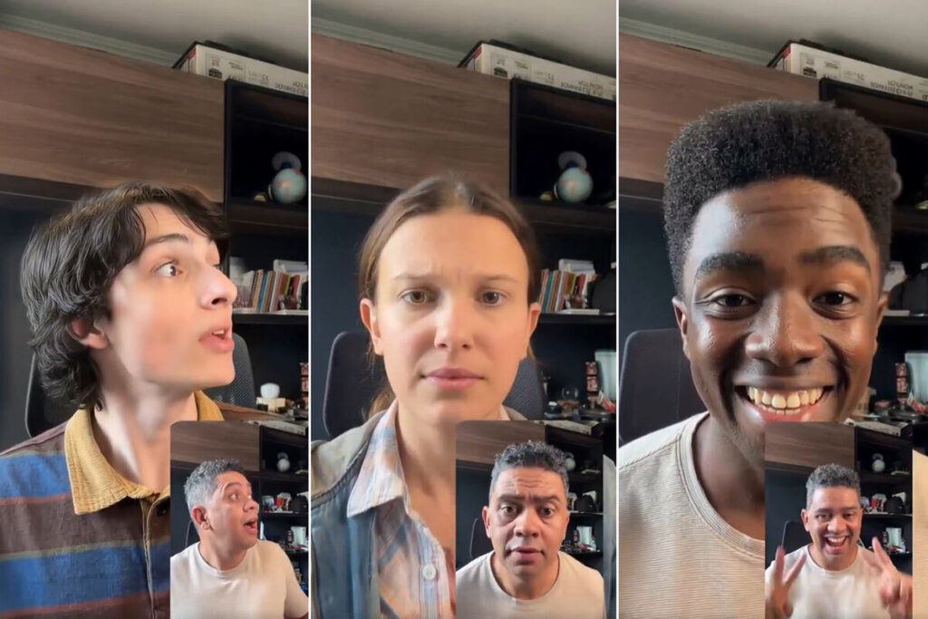 Невозможно определить, сделано ли это видео с актерами 'Stranger Things' с использованием искусственного интеллекта или нет. Это проблема