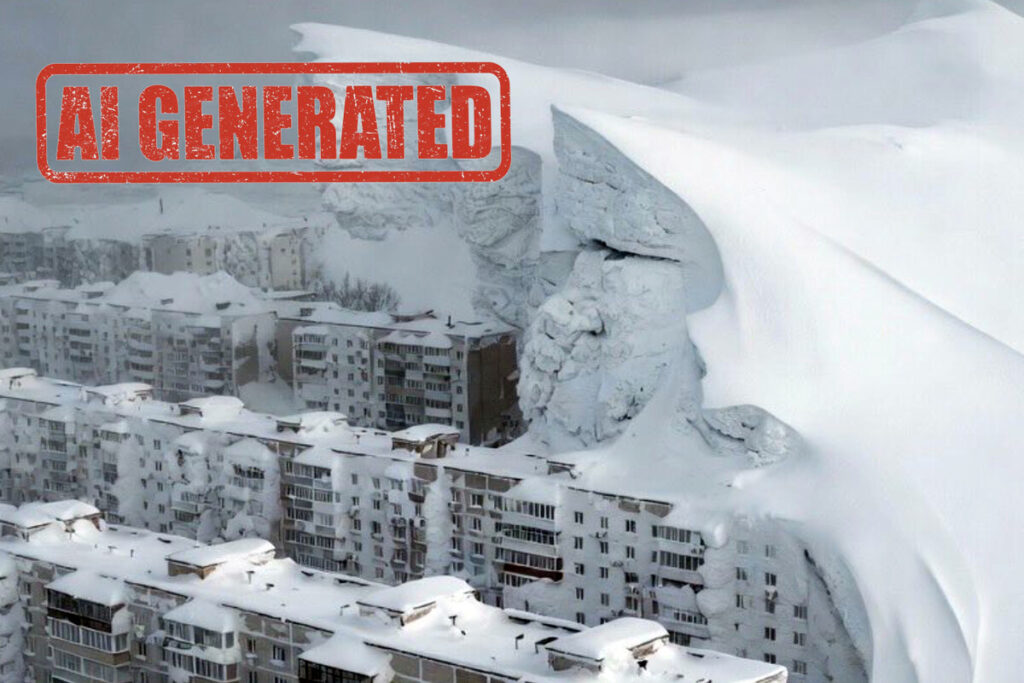 Снегопад на Камчатке, созданный искусственным интеллектом, символизирует нечто тревожное: мы больше не можем доверять никаким изображениям в Интернете